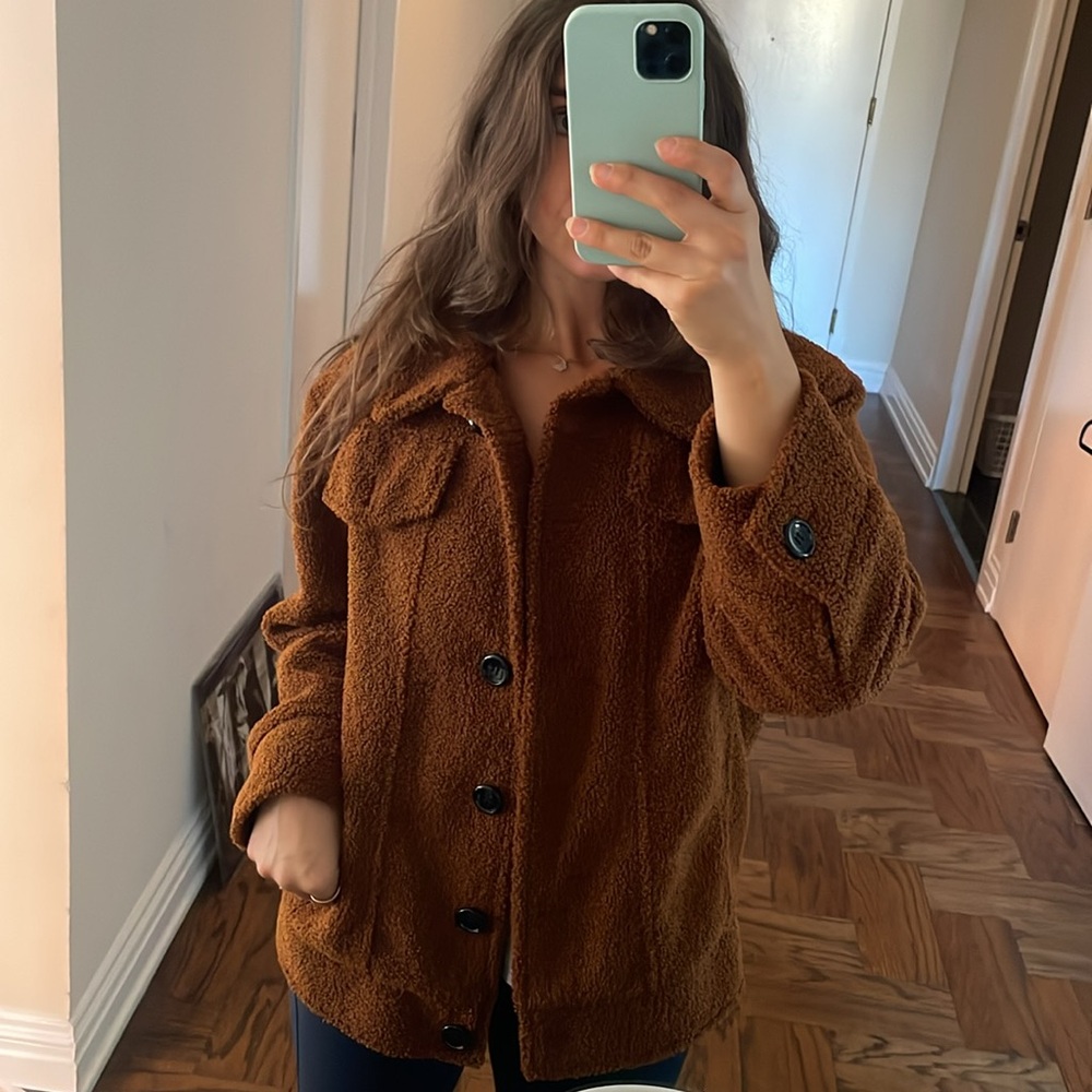 Fall Teddy coat super easy to throw wanna feel cute and comfy but also look chic
